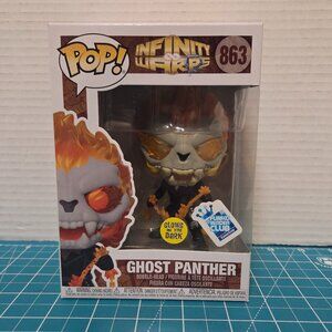 Funko POP Marvel Infinity Warps Ghost Panther GITD Fan Club 863 Vinyl Figure